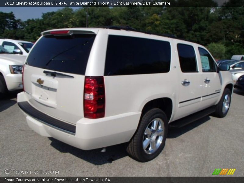White Diamond Tricoat / Light Cashmere/Dark Cashmere 2013 Chevrolet Suburban LTZ 4x4