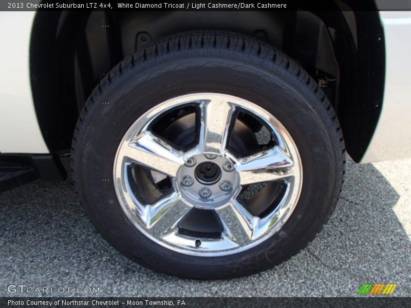 White Diamond Tricoat / Light Cashmere/Dark Cashmere 2013 Chevrolet Suburban LTZ 4x4