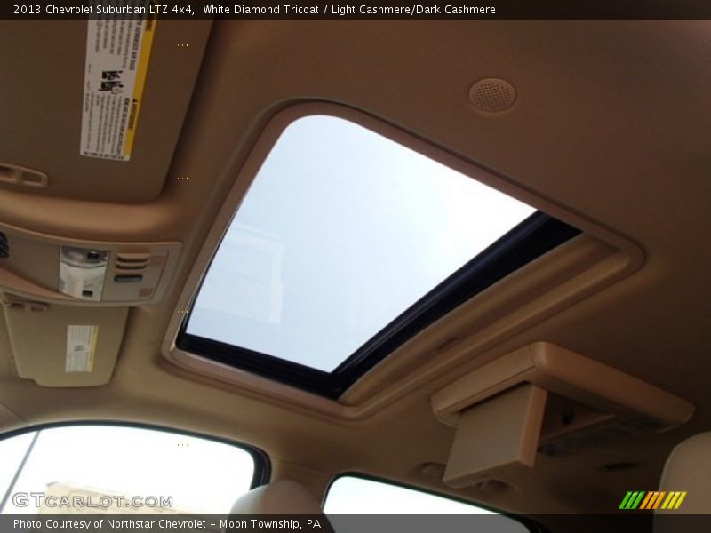 White Diamond Tricoat / Light Cashmere/Dark Cashmere 2013 Chevrolet Suburban LTZ 4x4