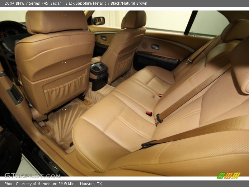 Rear Seat of 2004 7 Series 745i Sedan