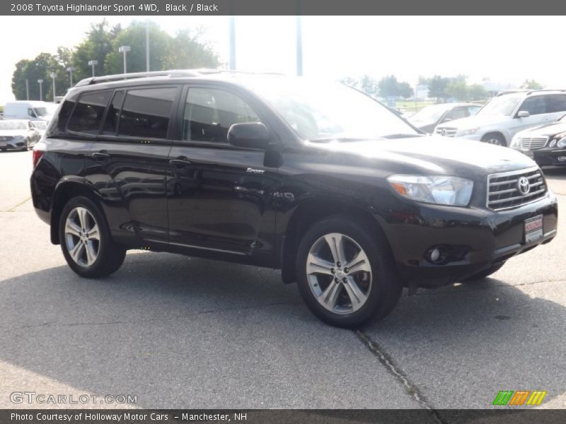 Black / Black 2008 Toyota Highlander Sport 4WD