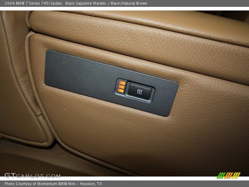 Black Sapphire Metallic / Black/Natural Brown 2004 BMW 7 Series 745i Sedan