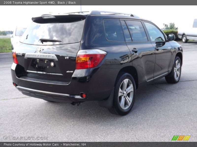 Black / Black 2008 Toyota Highlander Sport 4WD