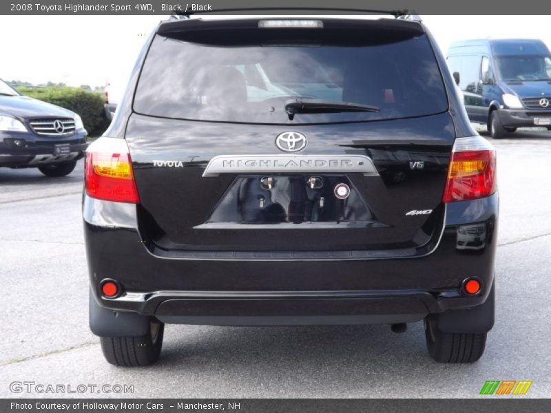 Black / Black 2008 Toyota Highlander Sport 4WD