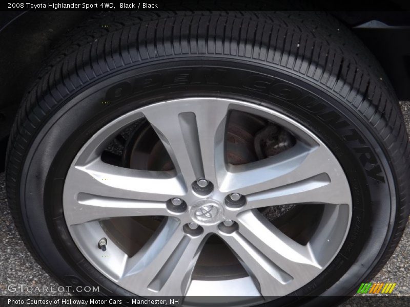 Black / Black 2008 Toyota Highlander Sport 4WD