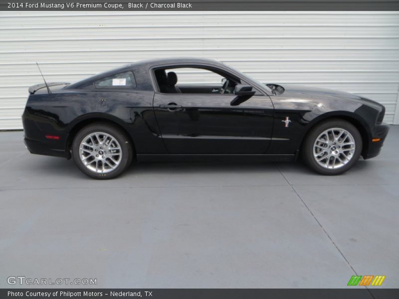 Black / Charcoal Black 2014 Ford Mustang V6 Premium Coupe