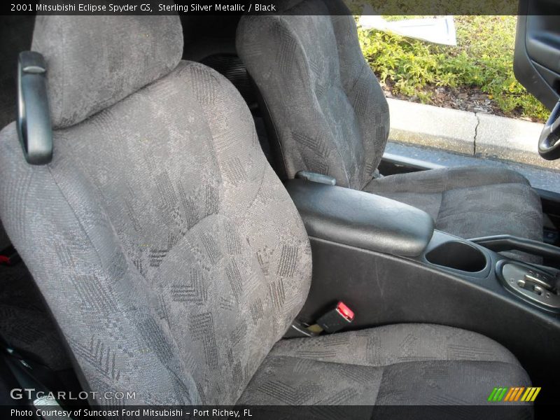 Sterling Silver Metallic / Black 2001 Mitsubishi Eclipse Spyder GS