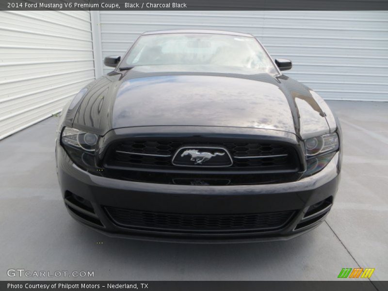Black / Charcoal Black 2014 Ford Mustang V6 Premium Coupe