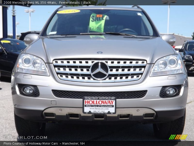 Pewter Metallic / Black 2008 Mercedes-Benz ML 350 4Matic