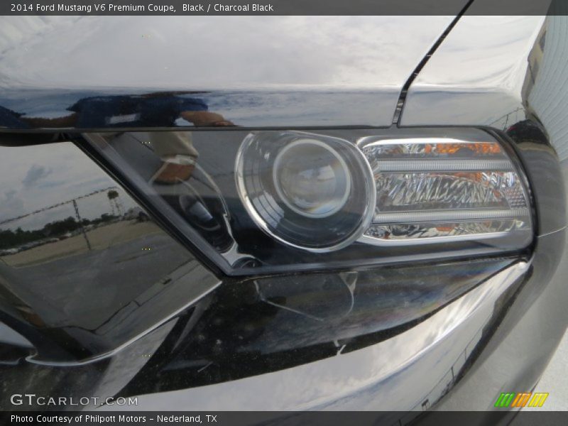Black / Charcoal Black 2014 Ford Mustang V6 Premium Coupe
