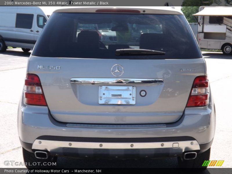 Pewter Metallic / Black 2008 Mercedes-Benz ML 350 4Matic