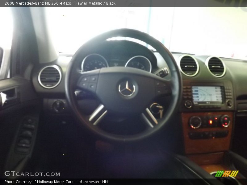 Pewter Metallic / Black 2008 Mercedes-Benz ML 350 4Matic
