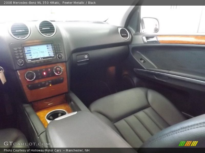 Pewter Metallic / Black 2008 Mercedes-Benz ML 350 4Matic