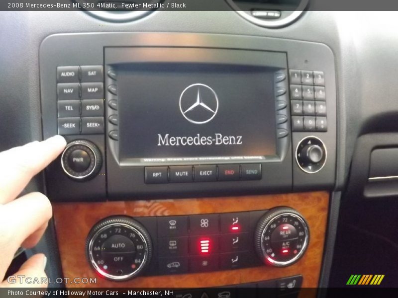 Pewter Metallic / Black 2008 Mercedes-Benz ML 350 4Matic