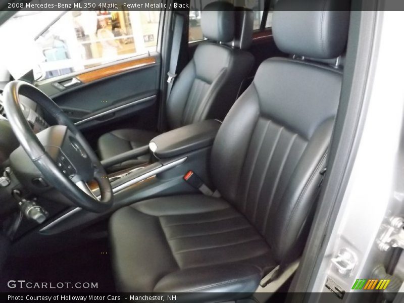 Pewter Metallic / Black 2008 Mercedes-Benz ML 350 4Matic