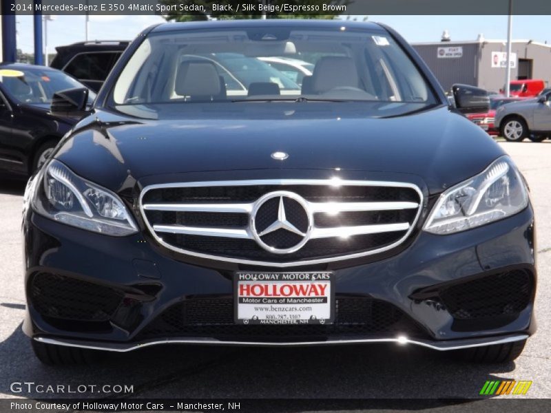 Black / Silk Beige/Espresso Brown 2014 Mercedes-Benz E 350 4Matic Sport Sedan