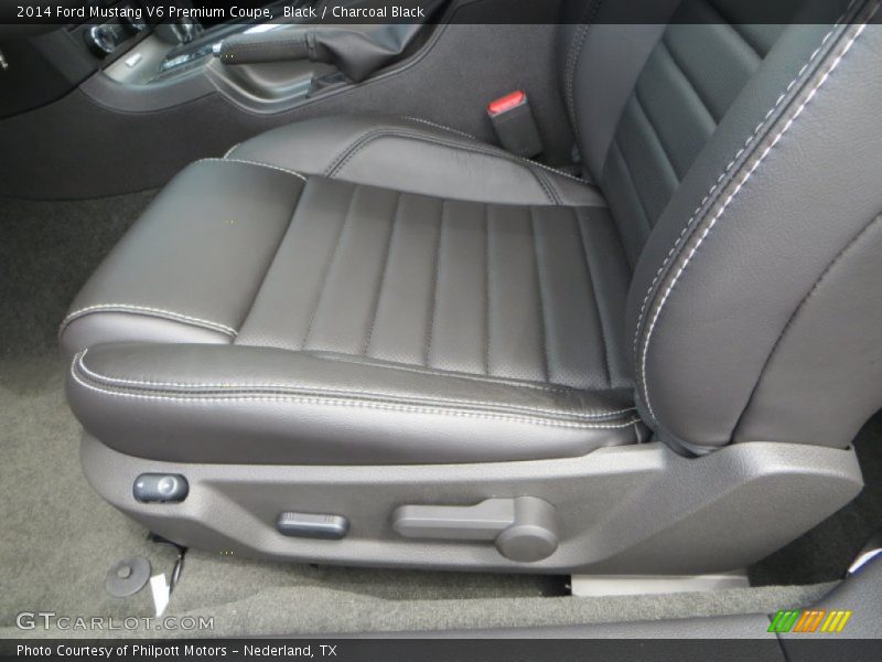 Black / Charcoal Black 2014 Ford Mustang V6 Premium Coupe