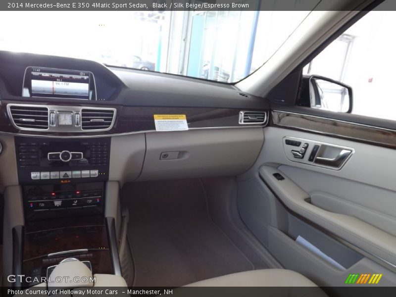 Black / Silk Beige/Espresso Brown 2014 Mercedes-Benz E 350 4Matic Sport Sedan