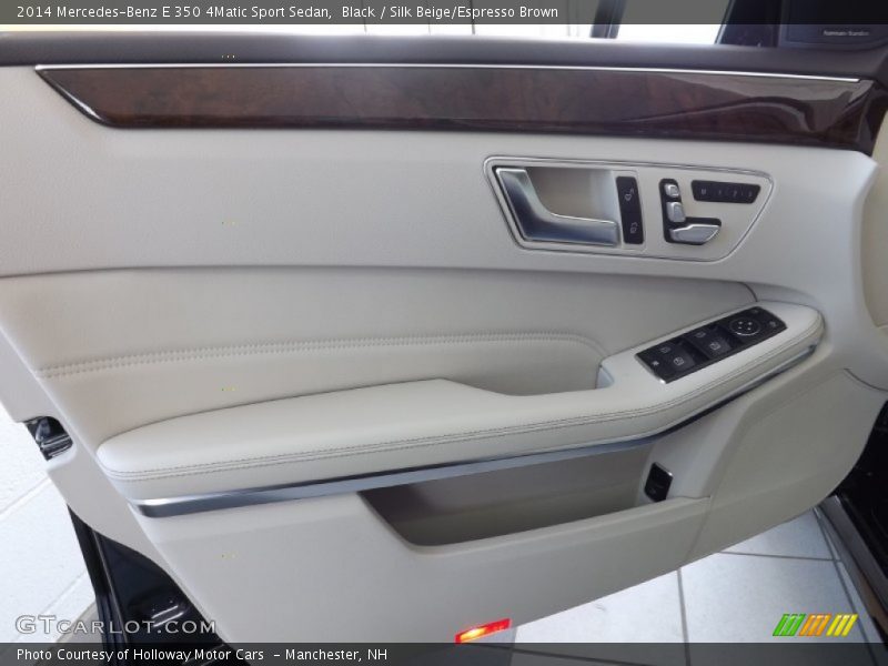 Black / Silk Beige/Espresso Brown 2014 Mercedes-Benz E 350 4Matic Sport Sedan