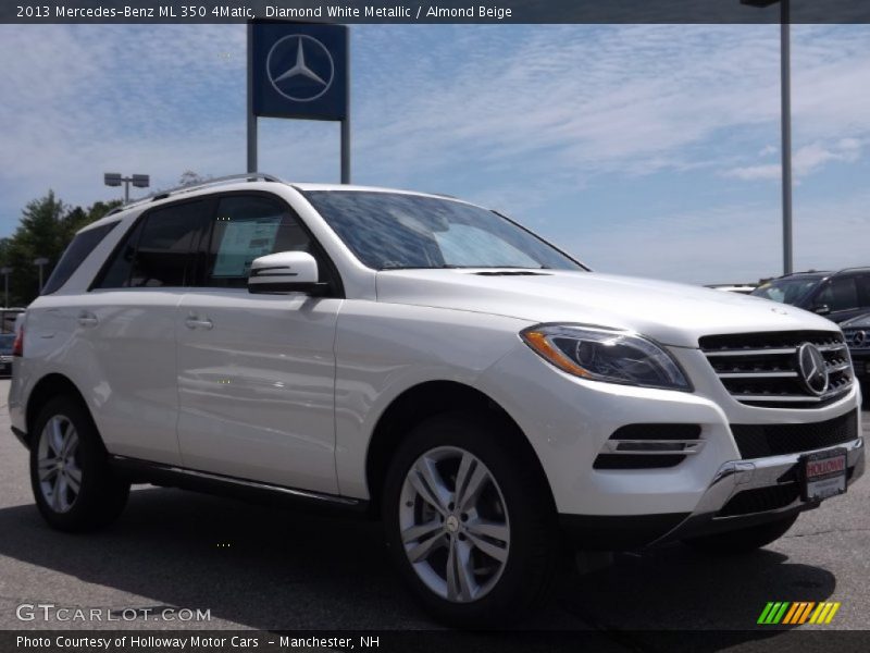 Diamond White Metallic / Almond Beige 2013 Mercedes-Benz ML 350 4Matic