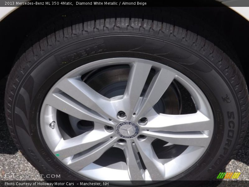Diamond White Metallic / Almond Beige 2013 Mercedes-Benz ML 350 4Matic