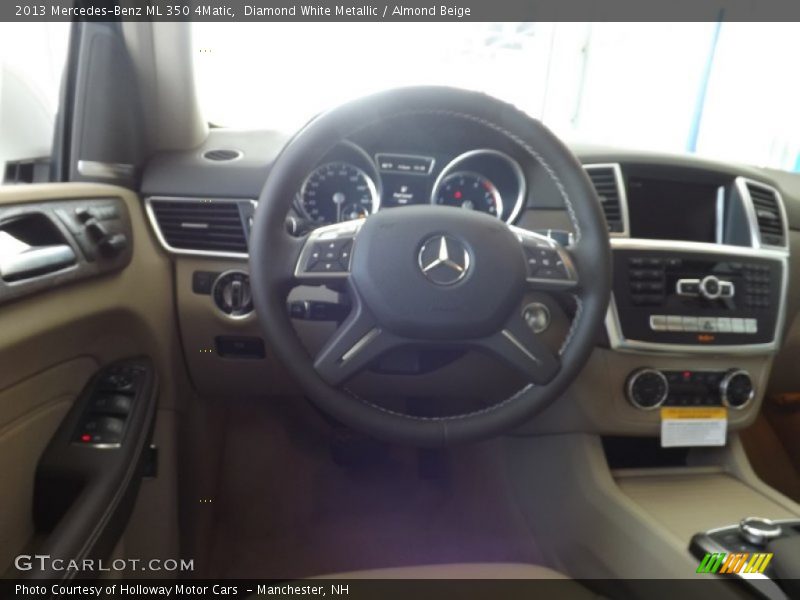 Diamond White Metallic / Almond Beige 2013 Mercedes-Benz ML 350 4Matic