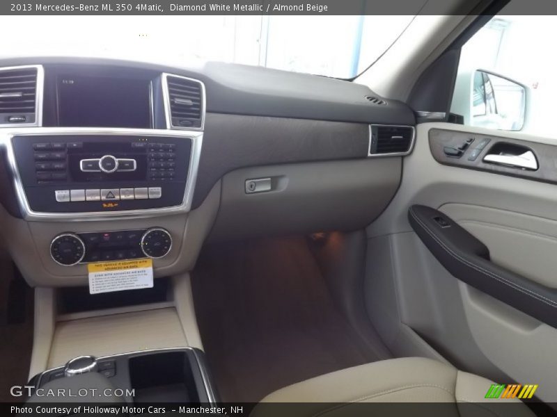 Diamond White Metallic / Almond Beige 2013 Mercedes-Benz ML 350 4Matic