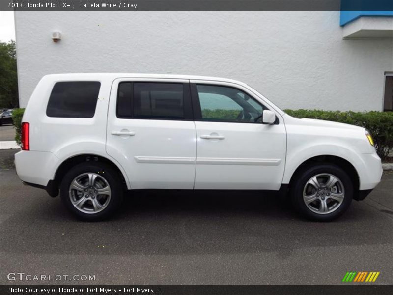 Taffeta White / Gray 2013 Honda Pilot EX-L