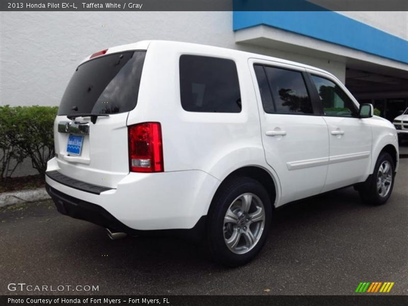 Taffeta White / Gray 2013 Honda Pilot EX-L