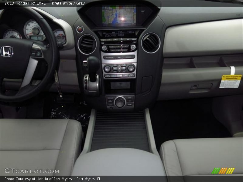 Taffeta White / Gray 2013 Honda Pilot EX-L