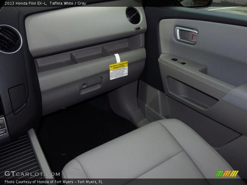 Taffeta White / Gray 2013 Honda Pilot EX-L