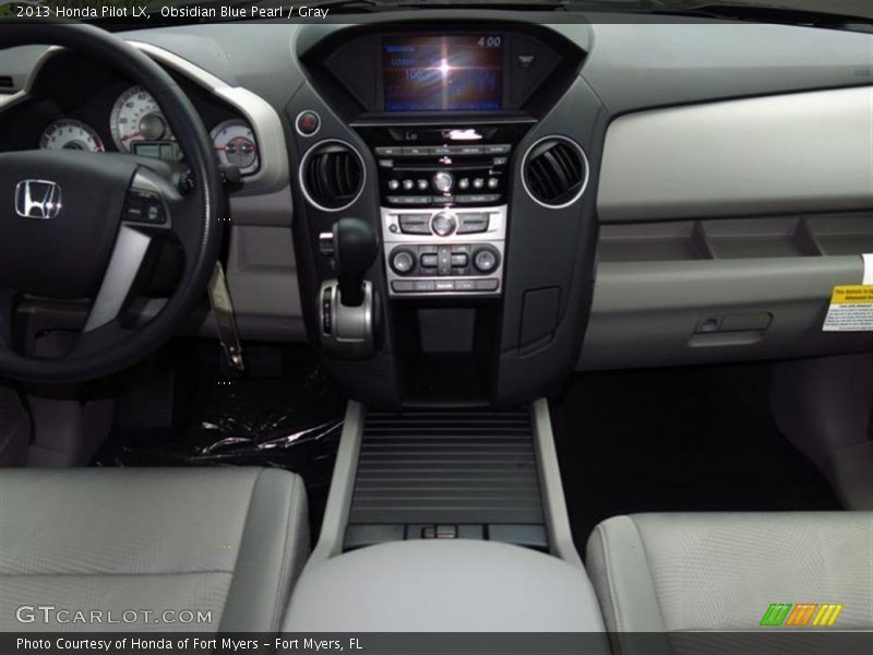 Obsidian Blue Pearl / Gray 2013 Honda Pilot LX