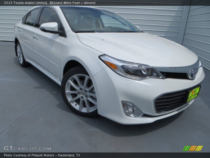 Blizzard White Pearl / Almond 2013 Toyota Avalon Limited