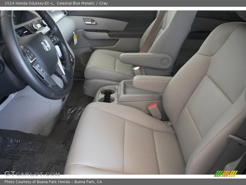 Celestial Blue Metallic / Gray 2014 Honda Odyssey EX-L