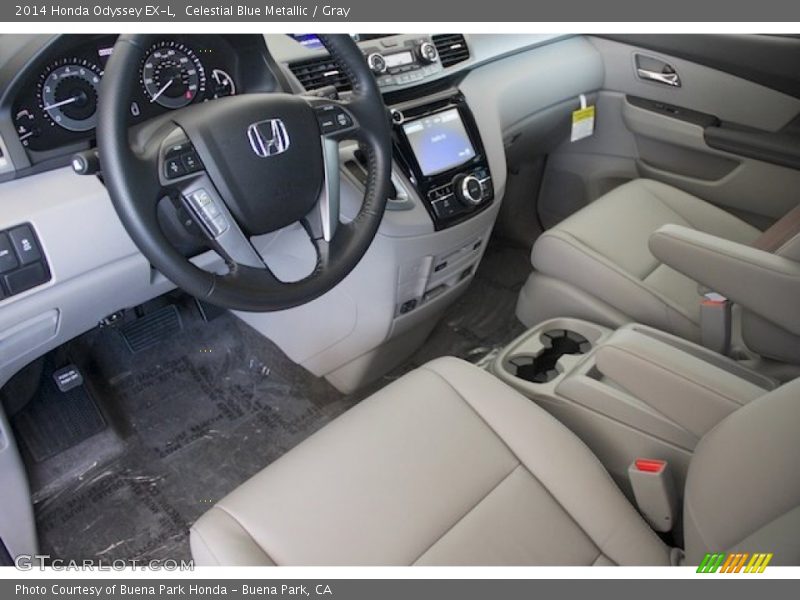 Celestial Blue Metallic / Gray 2014 Honda Odyssey EX-L
