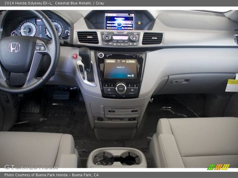 Celestial Blue Metallic / Gray 2014 Honda Odyssey EX-L