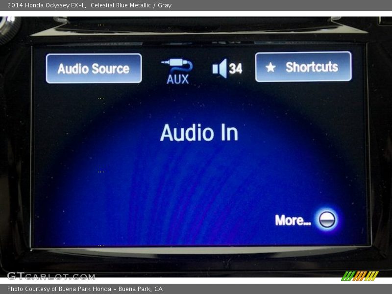 Celestial Blue Metallic / Gray 2014 Honda Odyssey EX-L