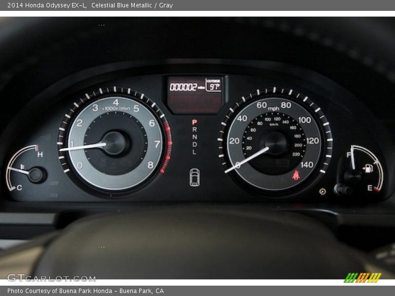 Celestial Blue Metallic / Gray 2014 Honda Odyssey EX-L
