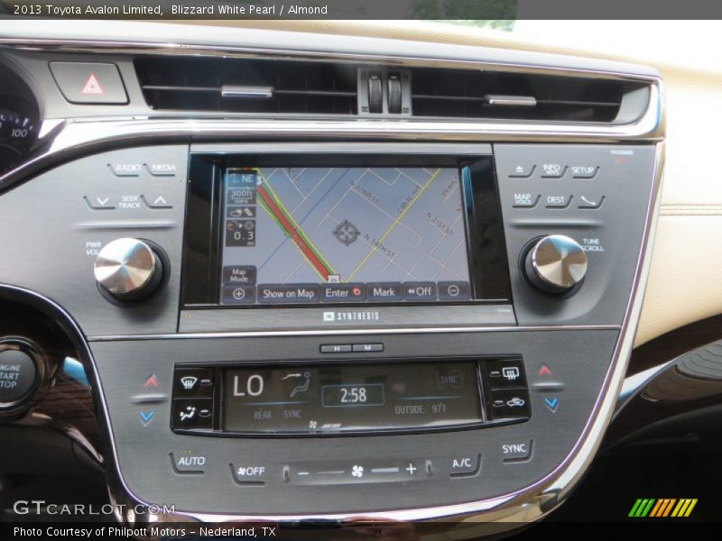 Blizzard White Pearl / Almond 2013 Toyota Avalon Limited