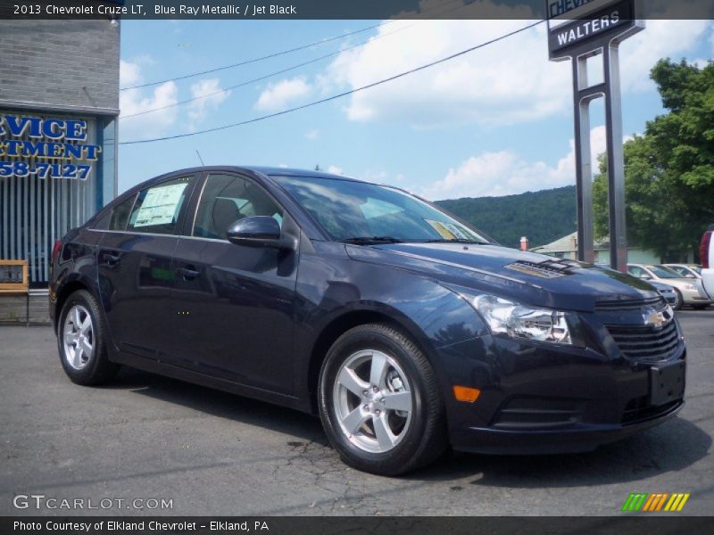 Blue Ray Metallic / Jet Black 2013 Chevrolet Cruze LT