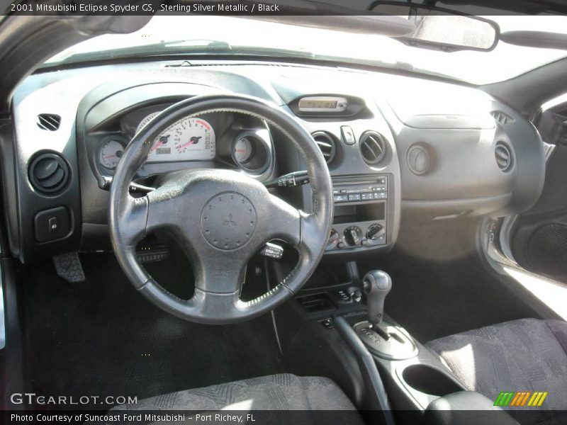 Sterling Silver Metallic / Black 2001 Mitsubishi Eclipse Spyder GS