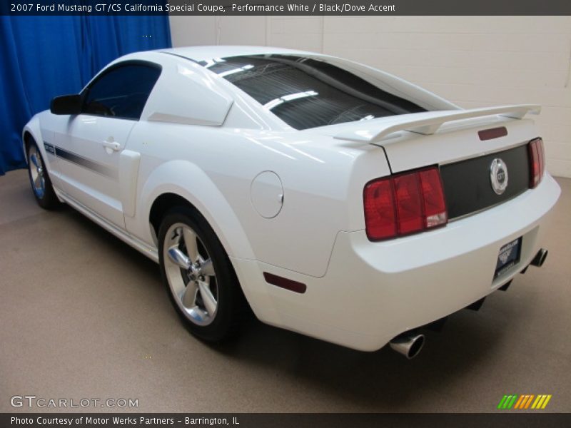 Performance White / Black/Dove Accent 2007 Ford Mustang GT/CS California Special Coupe