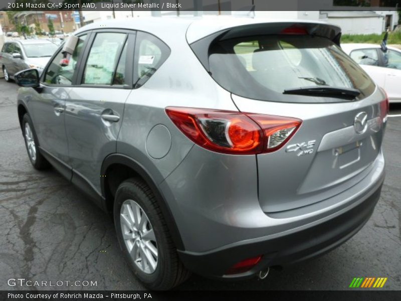Liquid Silver Metallic / Black 2014 Mazda CX-5 Sport AWD
