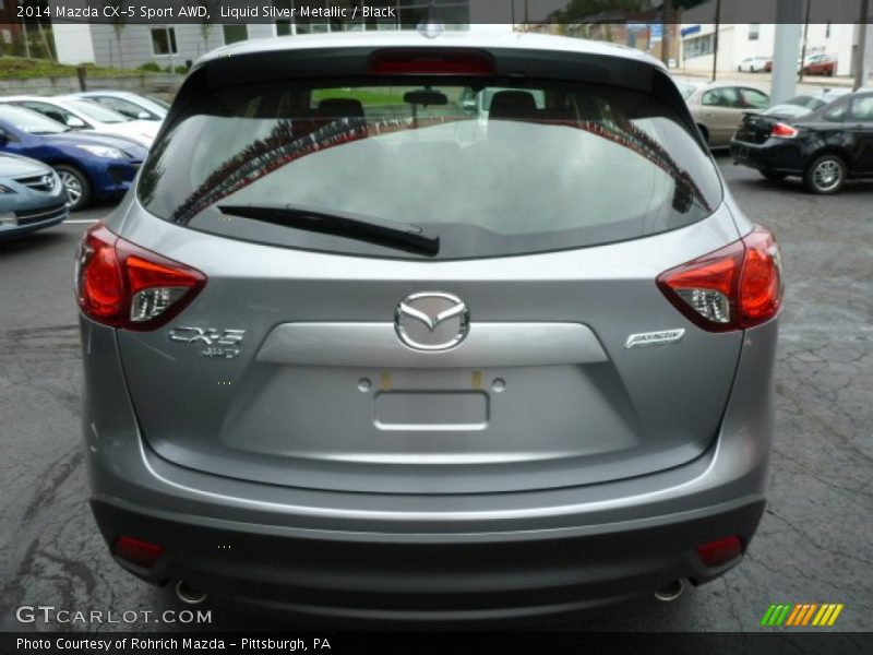 Liquid Silver Metallic / Black 2014 Mazda CX-5 Sport AWD