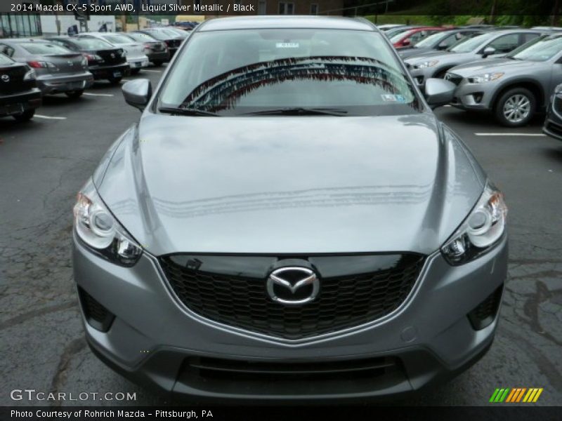 Liquid Silver Metallic / Black 2014 Mazda CX-5 Sport AWD