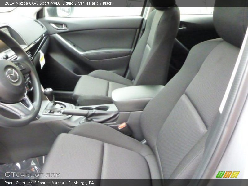Liquid Silver Metallic / Black 2014 Mazda CX-5 Sport AWD