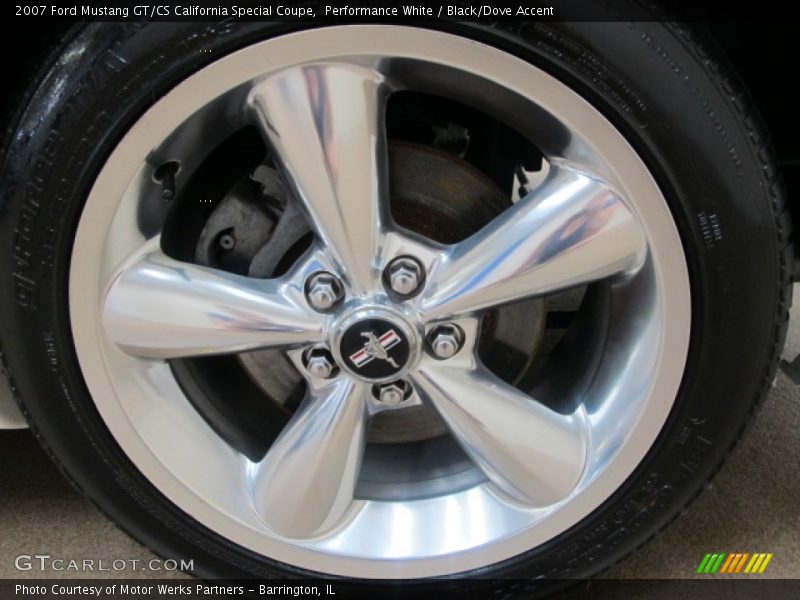 Performance White / Black/Dove Accent 2007 Ford Mustang GT/CS California Special Coupe