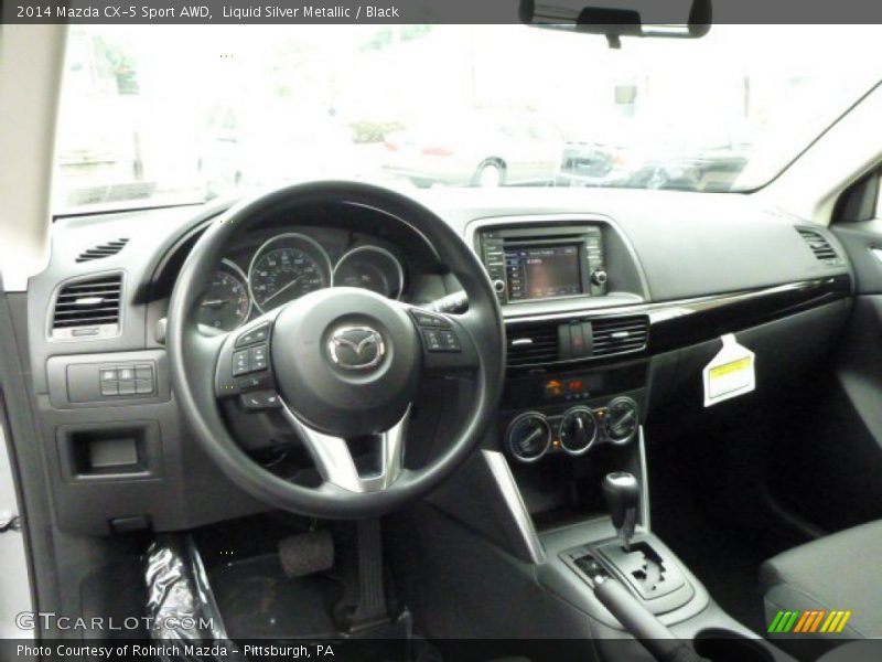 Liquid Silver Metallic / Black 2014 Mazda CX-5 Sport AWD