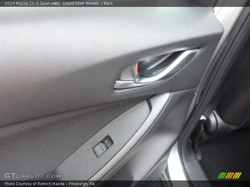 Liquid Silver Metallic / Black 2014 Mazda CX-5 Sport AWD