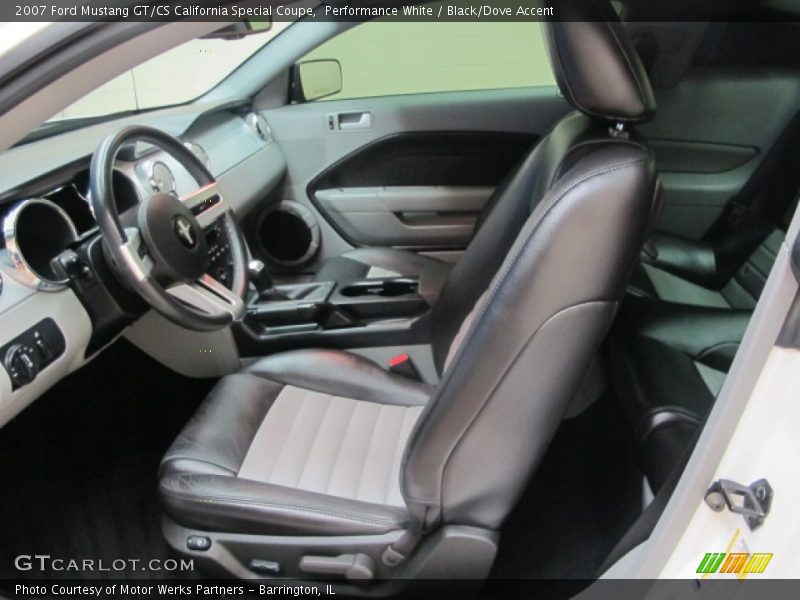 Performance White / Black/Dove Accent 2007 Ford Mustang GT/CS California Special Coupe